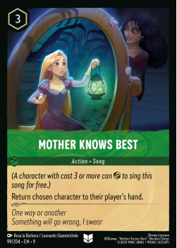 Mother Knows Best single card from Disney Lorcana