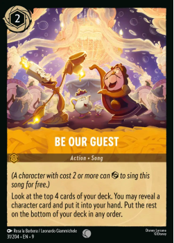 Be Our Guest (FOIL) single card from Disney Lorcana