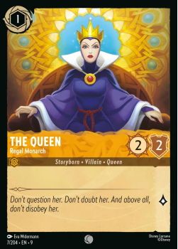 The Queen - Regal Monarch single card from Disney Lorcana