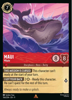 Maui â Whale (FOIL) single card from Disney Lorcana