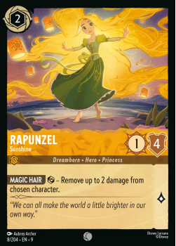 Rapunzel â Sunshine (FOIL) single card from Disney Lorcana
