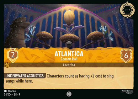 Atlantica - Concert Hall single card from Disney Lorcana