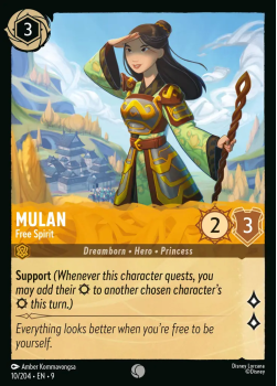 Mulan - Free Spirit single card from Disney Lorcana