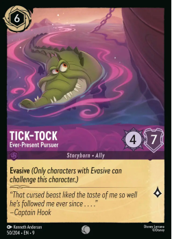 Tick-Tock - Ever-Present Pursuer single card from Disney Lorcana