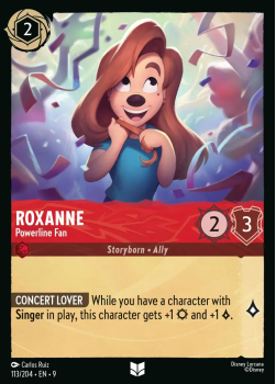 Roxanne - Powerline Fan single card from Disney Lorcana