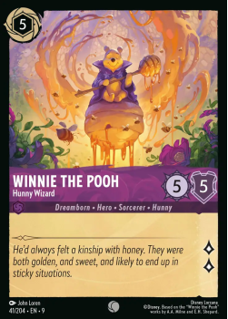 Winnie the Pooh - Hunny Wizard single card from Disney Lorcana