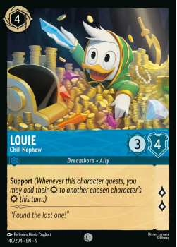 Louie - Chill Nephew single card from Disney Lorcana
