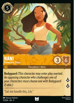 Nani - Protective Sister single card from Disney Lorcana