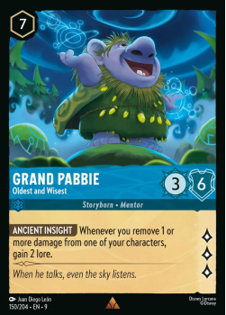 Grand Pabbie - Oldest and Wisest single card from Disney Lorcana