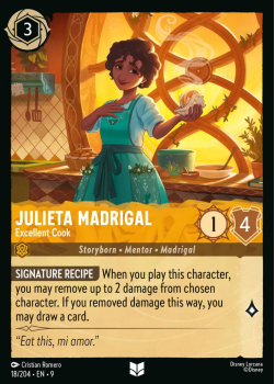 Julieta Madrigal - Excellent Cook single card from Disney Lorcana