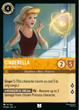 Cinderella - Gentle and Kind single card from Disney Lorcana