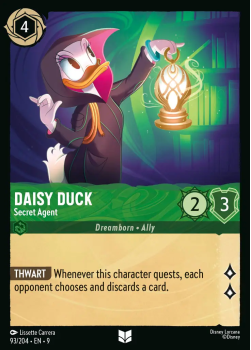 Daisy Duck - Secret Agent single card from Disney Lorcana