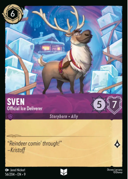 Sven - Official Ice Deliverer single card from Disney Lorcana