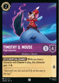 Timothy Q. Mouse - Flight Instructor single card from Disney Lorcana