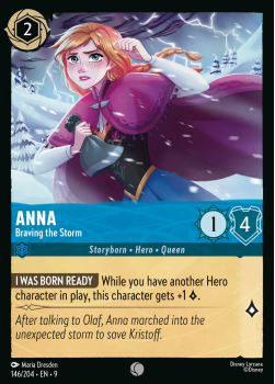 Anna - Braving the Storm single card from Disney Lorcana