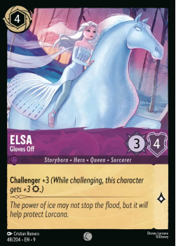 Elsa - Gloves Off single card from Disney Lorcana