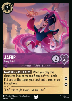 Jafar - Lamp Thief single card from Disney Lorcana