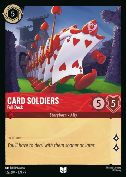 Card Soldiers - Full Deck single card from Disney Lorcana