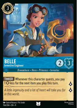 Belle - Inventive Engineer single card from Disney Lorcana