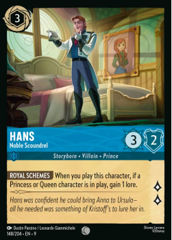 Hans - Noble Scoundrel single card from Disney Lorcana