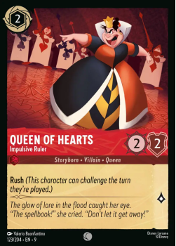 Queen of Hearts - Impulsive Ruler single card from Disney Lorcana