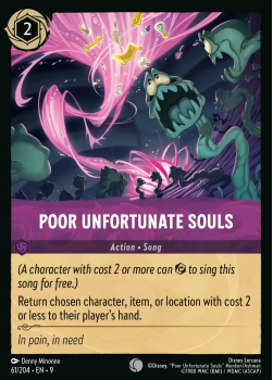 Poor Unfortunate Souls single card from Disney Lorcana