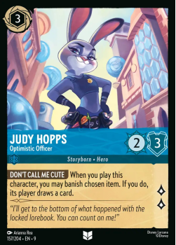 Judy Hopps - Optimistic Officer single card from Disney Lorcana