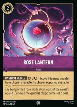 Rose Lantern single card from Disney Lorcana