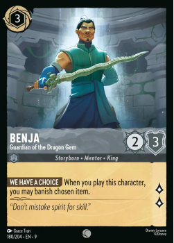 Benja - Guardian of the Dragon Gem single card from Disney Lorcana