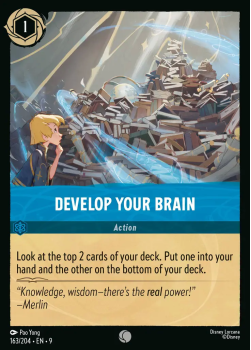 Develop Your Brain single card from Disney Lorcana