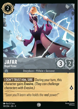 Jafar - Royal Vizier single card from Disney Lorcana
