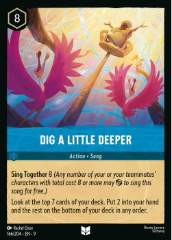 Dig a Little Deeper single card from Disney Lorcana