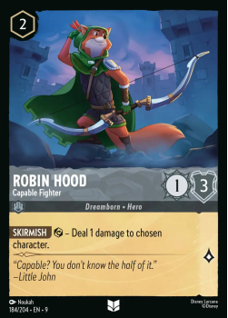 Robin Hood - Capable Fighter single card from Disney Lorcana