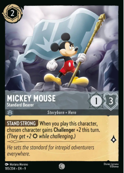 Mickey Mouse - Standard Bearer single card from Disney Lorcana