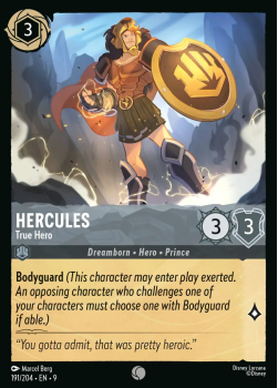 Hercules - True Hero single card from Disney Lorcana