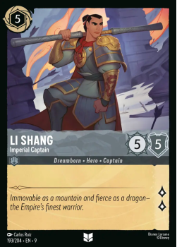 Li Shang - Imperial Captain single card from Disney Lorcana