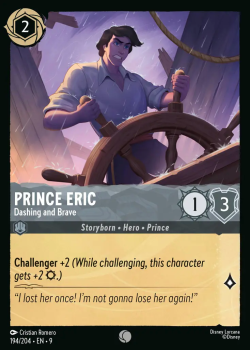 Prince Eric - Dashing and Brave single card from Disney Lorcana