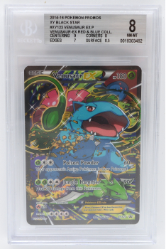 Venusaur EX (PROMO) : XY123 BLACK STAR PROMO - BECKETT - 8 NM-MT