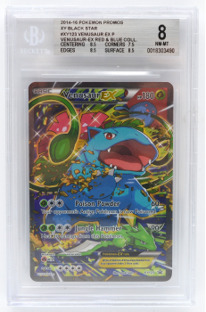 Venusaur EX (PROMO) : XY123 BLACK STAR PROMO - BECKETT - 8 NM-MT