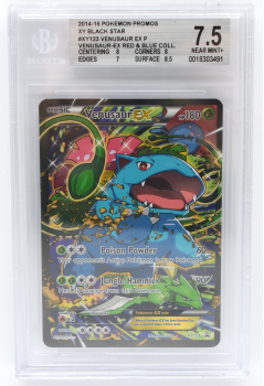 Venusaur EX (PROMO) : XY123 BLACK STAR PROMO - BECKETT - 7.5 NEAR MINT+