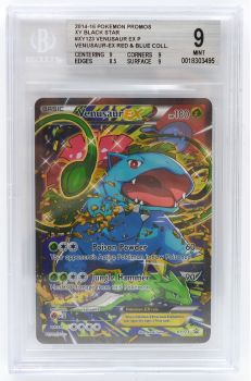 Venusaur EX (PROMO) : XY123 BLACK STAR PROMO - BECKETT - 9 MINT