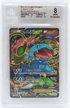 Venusaur EX (PROMO) : XY123 BLACK STAR PROMO - BECKETT - 8 NM-MT