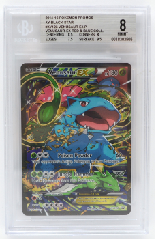 Venusaur EX (PROMO) : XY123 BLACK STAR PROMO - BECKETT - 8 NM-MT
