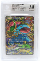 Venusaur EX (PROMO) : XY123 BLACK STAR PROMO - BECKETT Graded Card - 7.5 NEAR MINT+