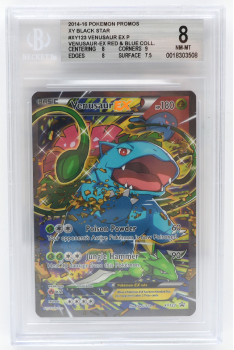 Venusaur EX (PROMO) : XY123 BLACK STAR PROMO - BECKETT - 8 NM-MT