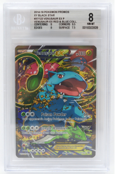 Venusaur EX (PROMO) : XY123 BLACK STAR PROMO - BECKETT - 8 NM-MT