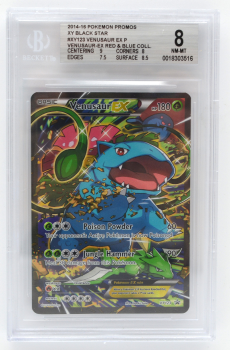 Venusaur EX (PROMO) : XY123 BLACK STAR PROMO - BECKETT - 8 NM-MT
