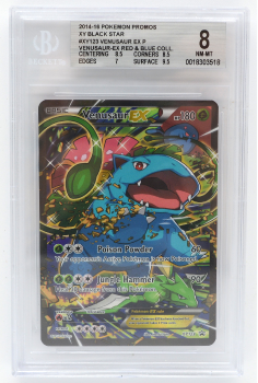 Venusaur EX (PROMO) : XY123 BLACK STAR PROMO - BECKETT - 8 NM-MT
