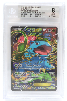 Venusaur EX (PROMO) : XY123 BLACK STAR PROMO - BECKETT - 8 NM-MT