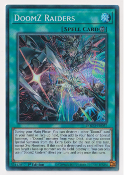 DoomZ Raiders (Super Rare) single card from Yu-Gi-Oh!
